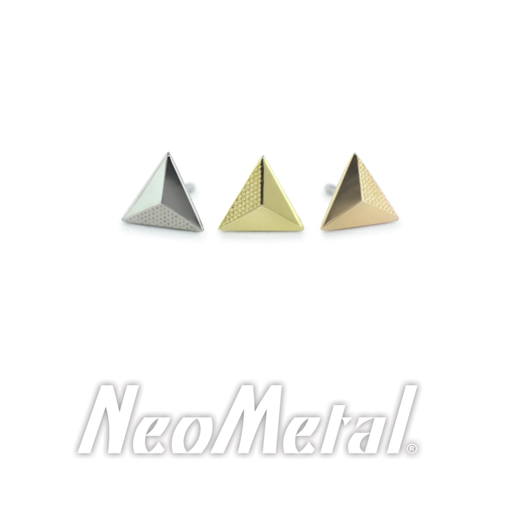 NeoMetal Threadless 18k Yellow Gold Tetra End