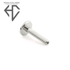 Titanium Threadless Labret Post 14G (1.6mm) with 4mm Base