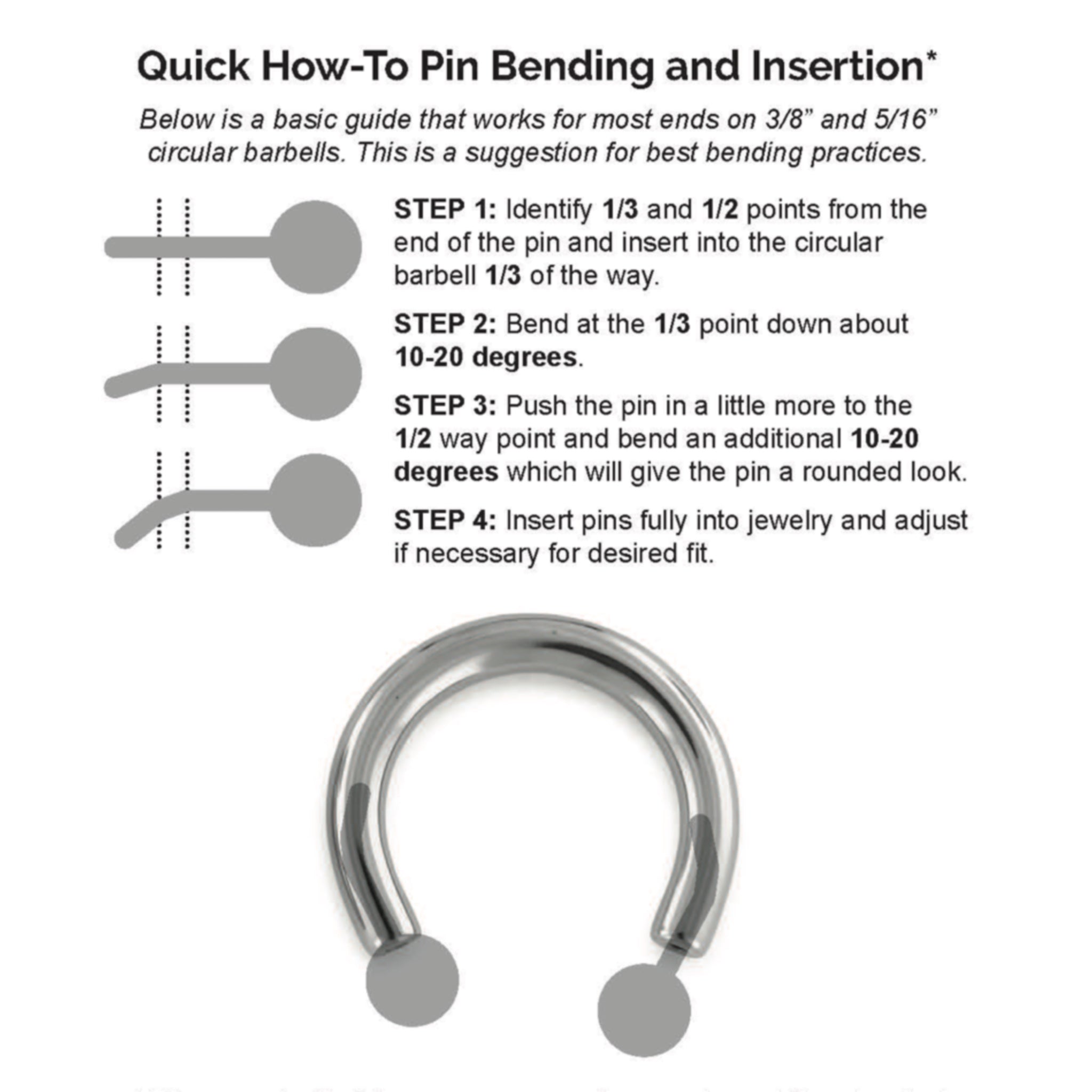 NeoMetal Titanium Threadless Circular Barbell Post 16G (1.2mm)